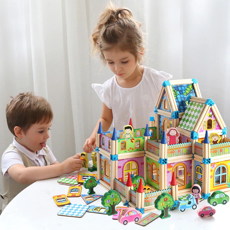 Montessori Wooden Castle Blocks – ToHitTheRoad