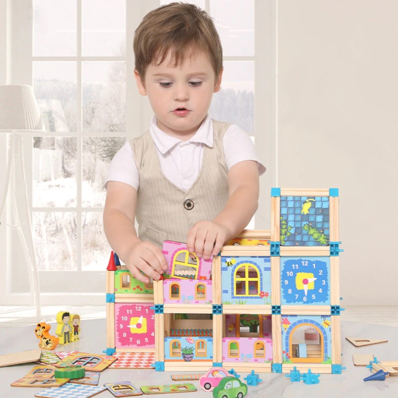 Montessori Wooden Castle Blocks – ToHitTheRoad