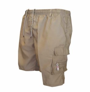 Men’s Zipper Pockets Hiking Athletic Running Shorts