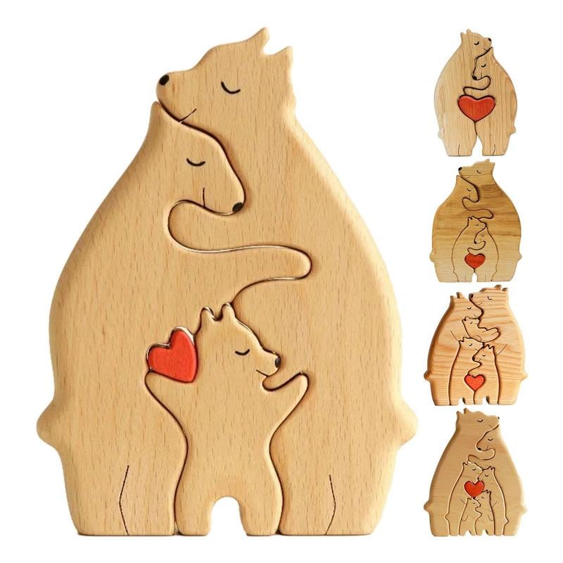 Personalized Bear Family Wooden Puzzle – ToHitTheRoad