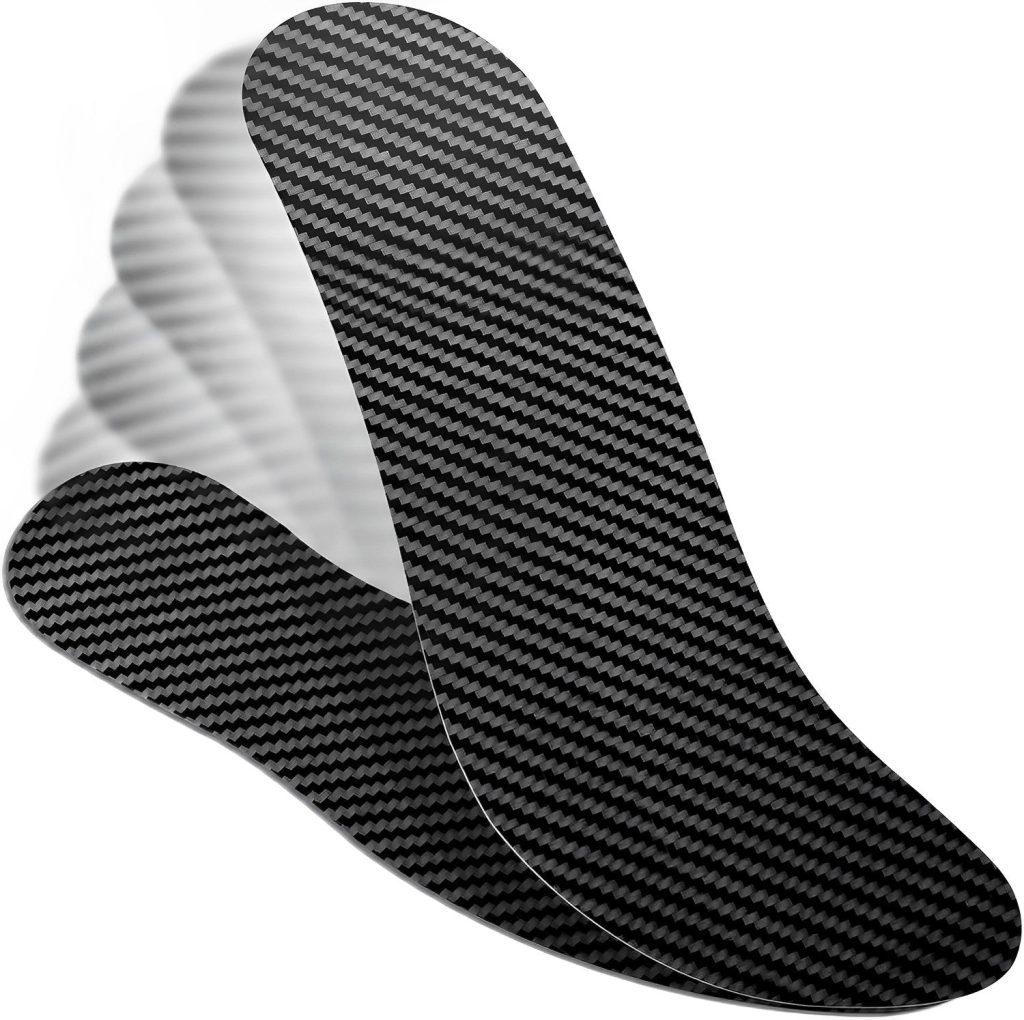 2PCS Carbon Fiber Foot Plate Shoe Insert Insoles ToHitTheRoad