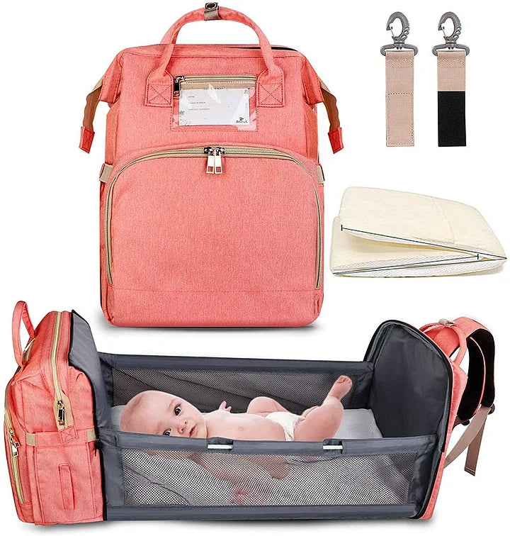 Convertible Diaper Bag Backpack with Portable Changing Station ...